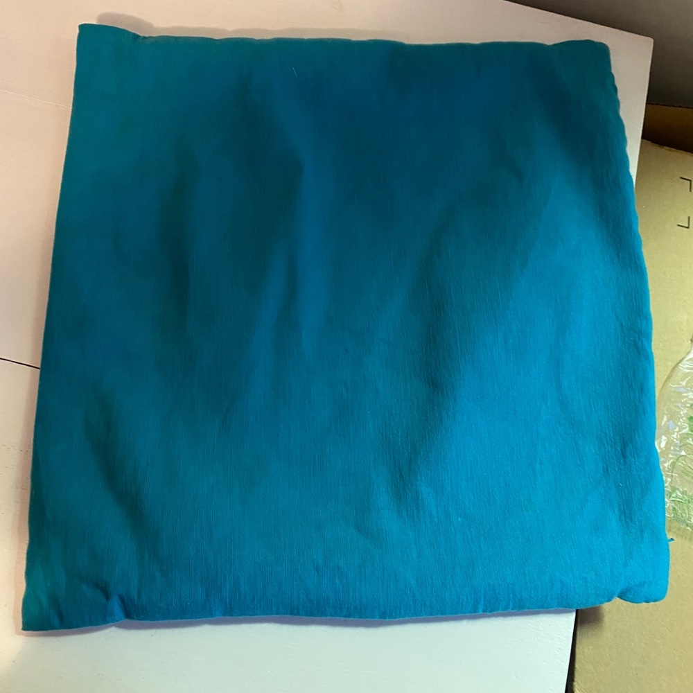 Blue pillow case without filler